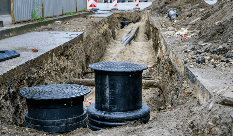  Rehabilitation and construction of the damaged section of the gutter